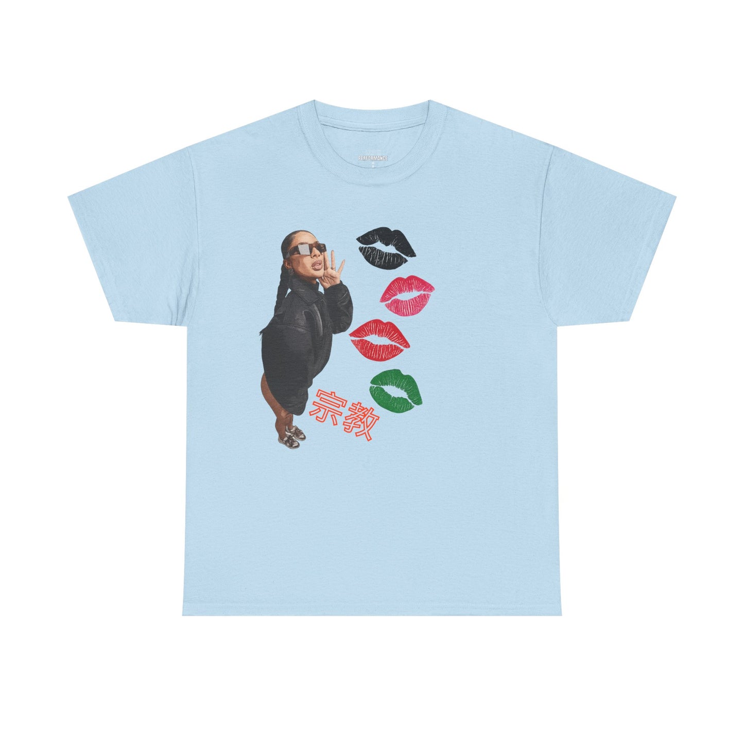 Funny Unisex Heavy Cotton Tee with Playful Graphic, Humorous Gift, Casual Wear, Statement Shirt, Perfect for Parties