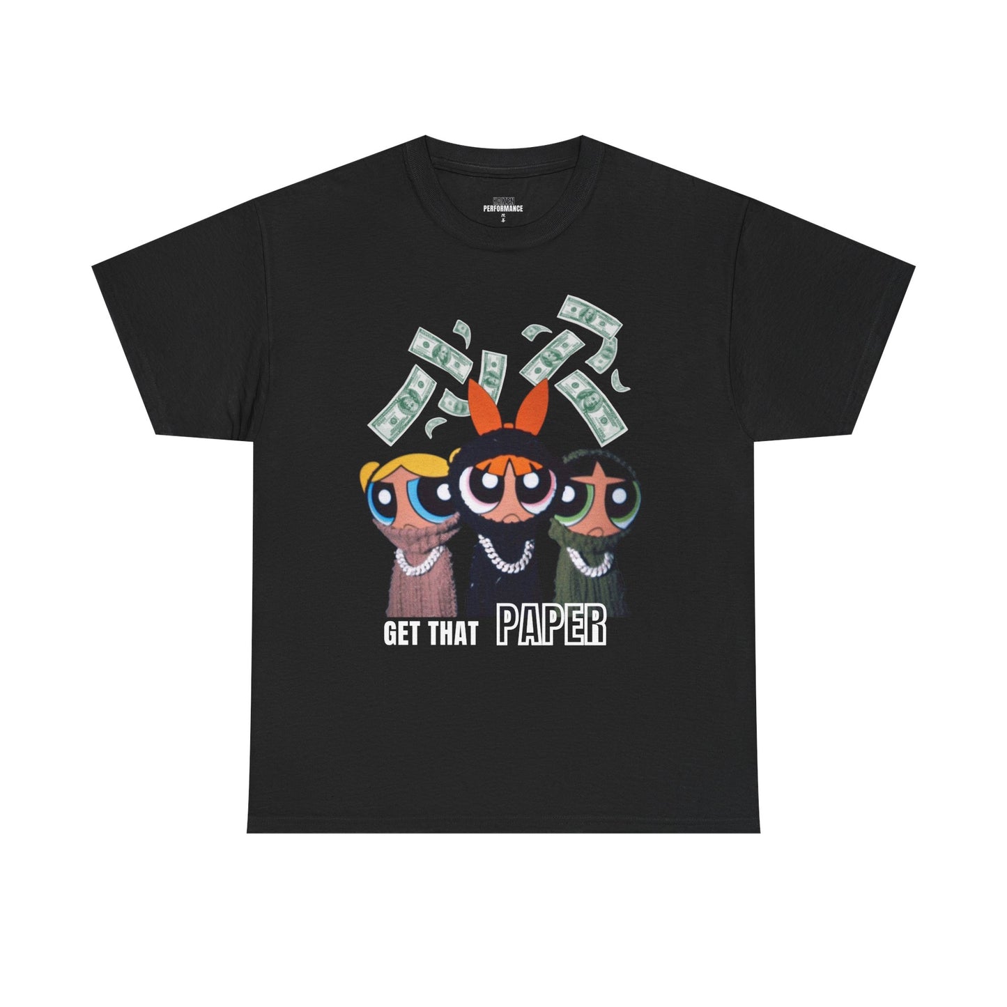 Powerpuff Girls Inspired Tee | Get That Paper T-Shirt | Unisex Cotton Tee | Fun Graphic Shirt | Gift for Fans | Unique Streetwear