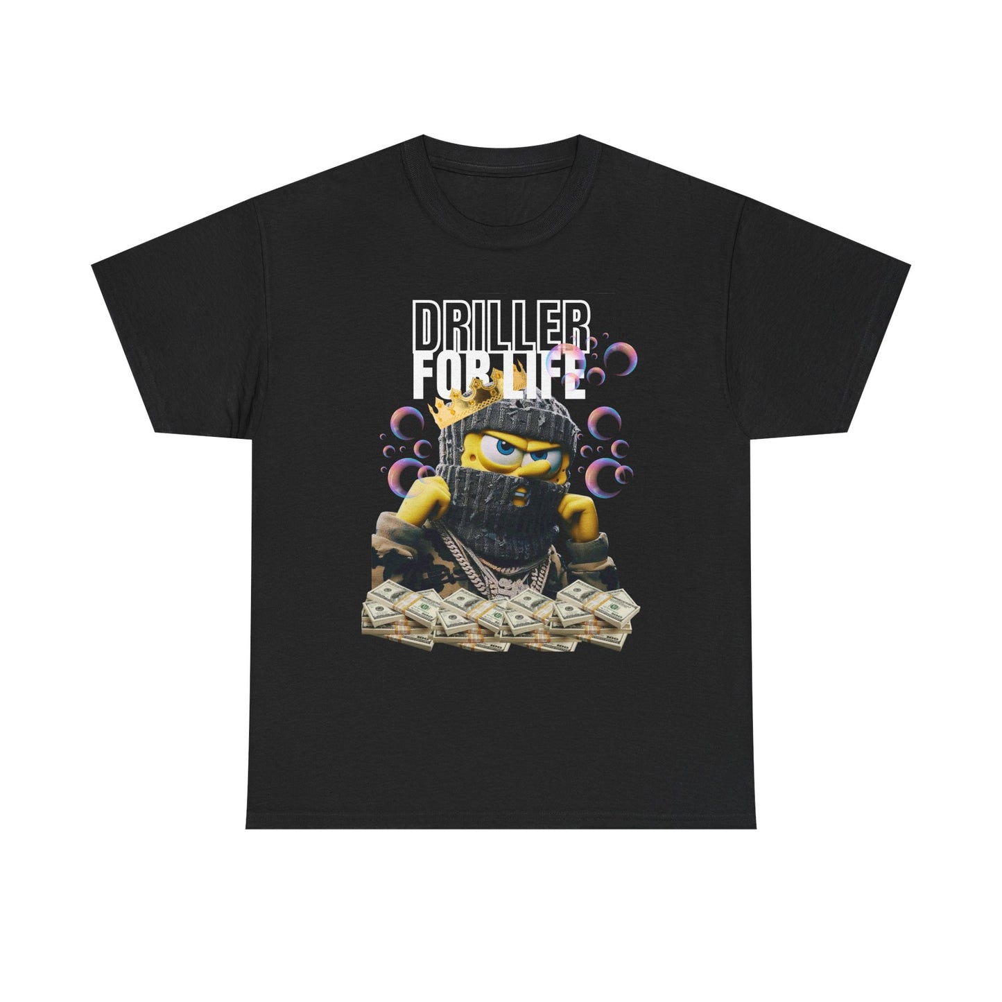 SpongeBob Fan Tee - Driller Style Money and Bubbles Unisex T-Shirt