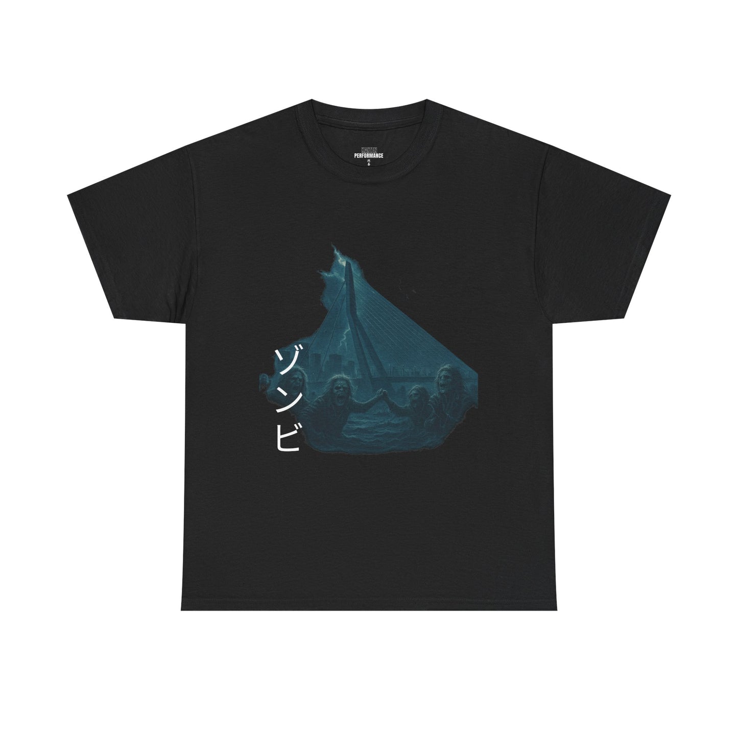 Chilling Vibes Unisex Heavy Cotton Tee | Retro Zombie Design, Perfect for Halloween, Casual Wear, Unisex Top, Graphic Tee, Gift Idea