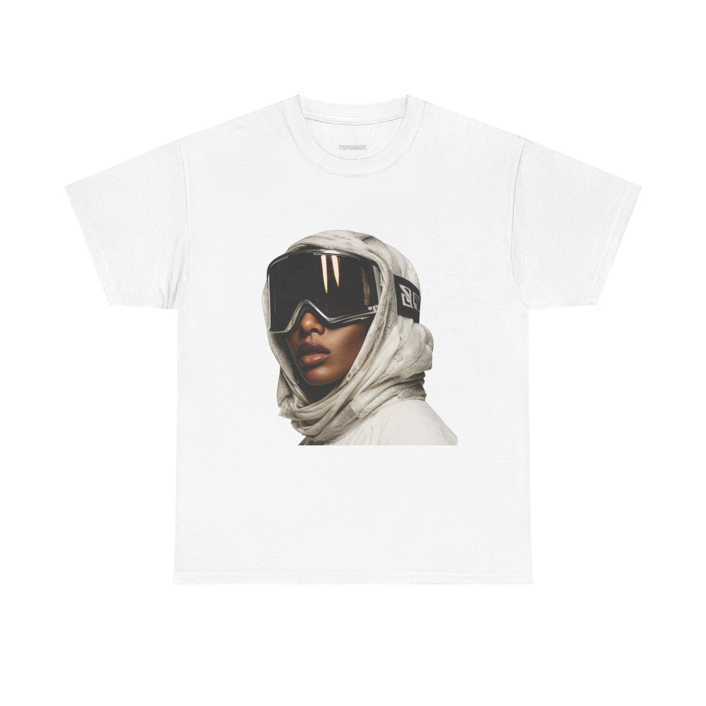 Stylish Unisex Heavy Cotton Tee with Skiing Design - Trendy Winter Apparel, Snowboarding Shirt, Casual Wear, Gift Idea