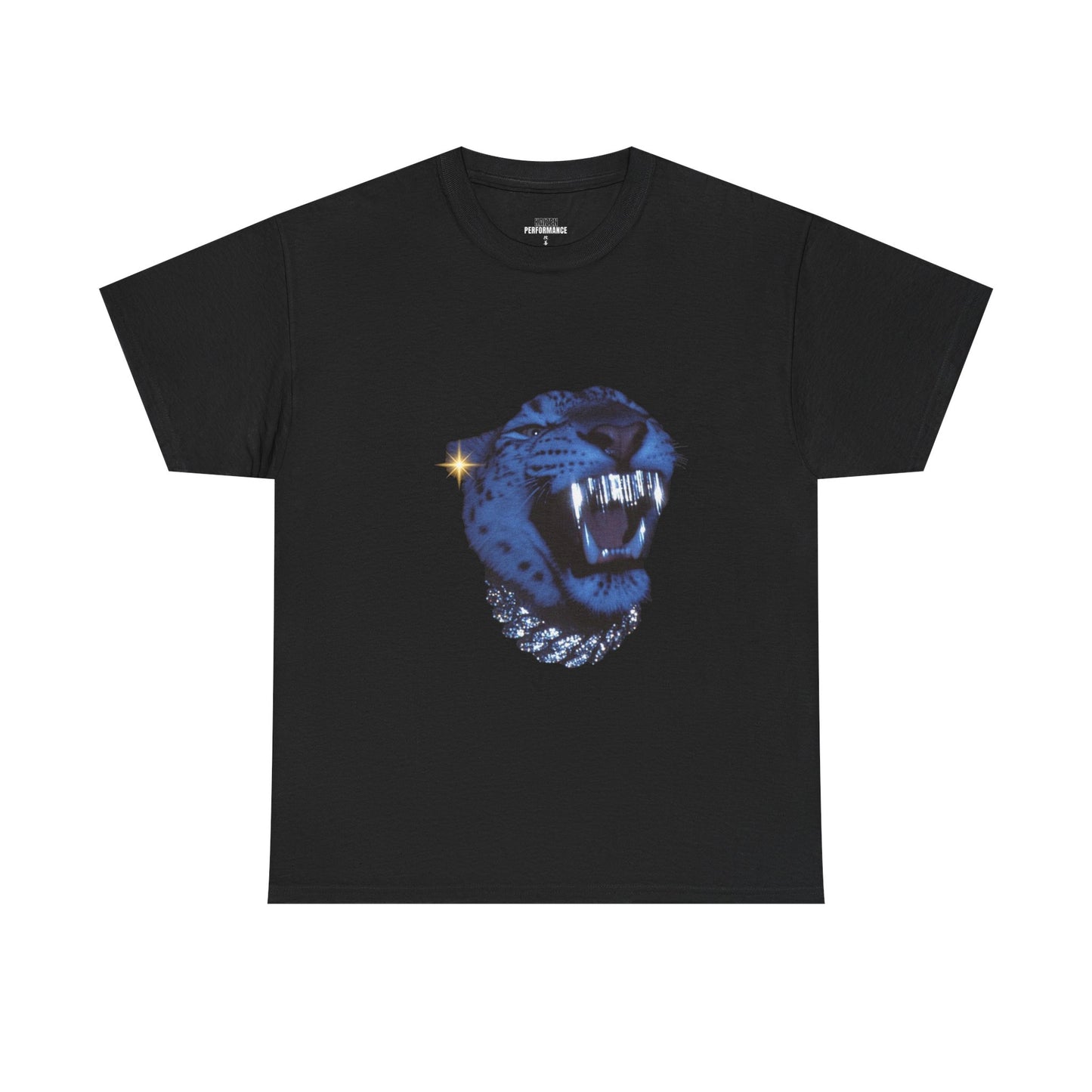 Fierce Panther Graphic Tee, Unisex Heavy Cotton Tee, Wild Animal Shirt, Casual Wear, Gift for Animal Lovers