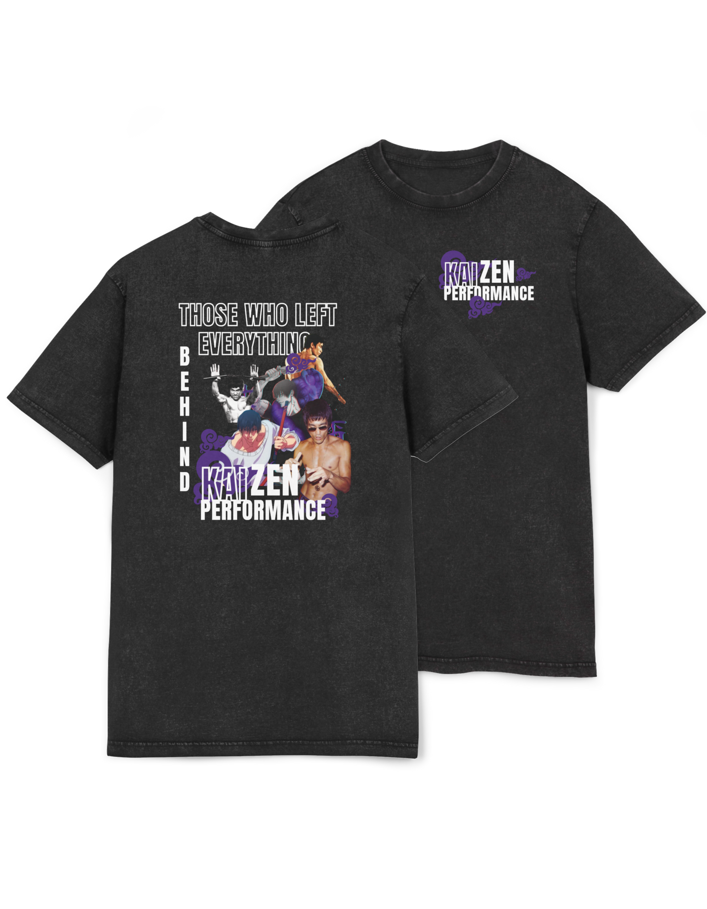 Tee: Kaizen Performance Toji Fushiguro x Bruce Lee Fan Shirt
