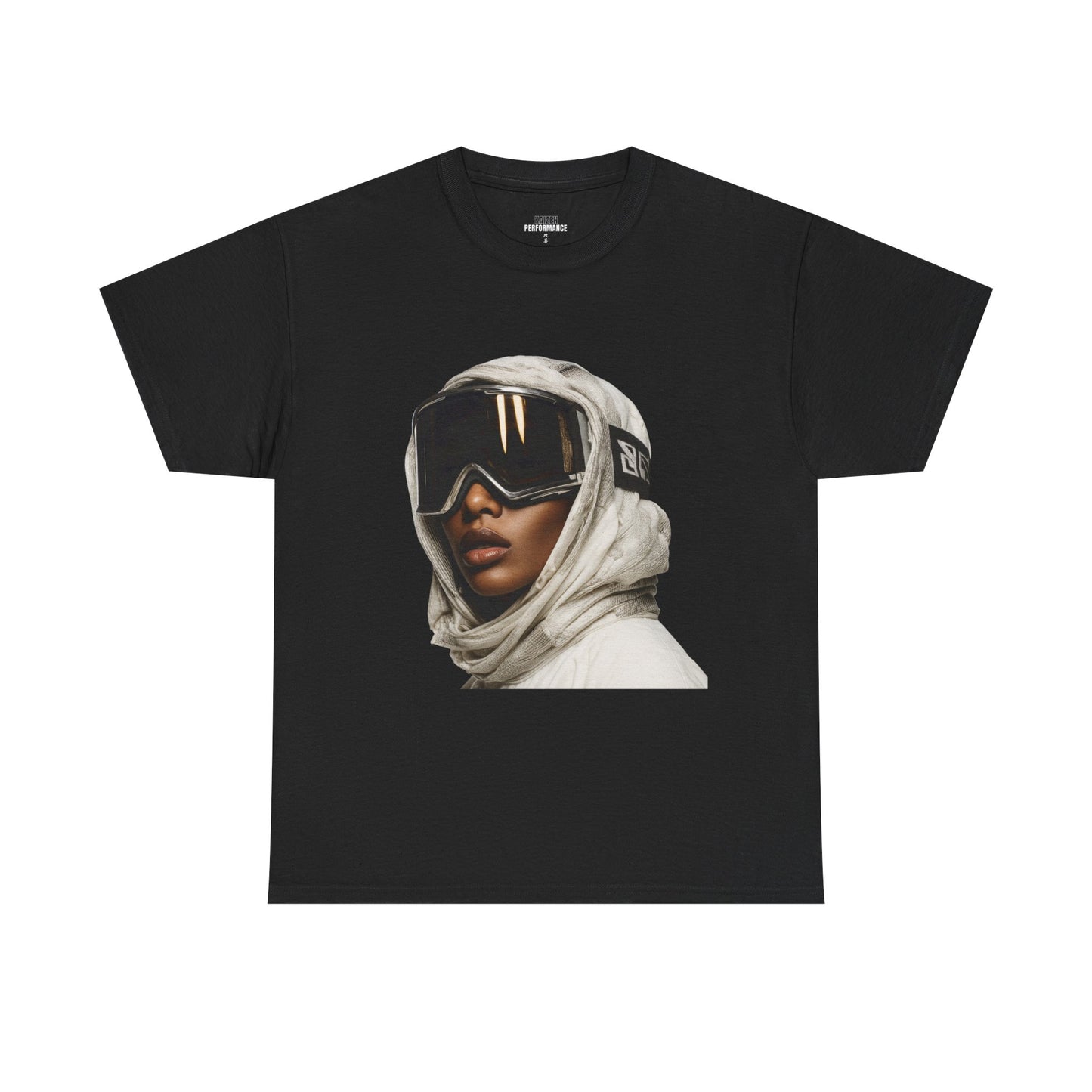 Stylish Unisex Heavy Cotton Tee with Skiing Design - Trendy Winter Apparel, Snowboarding Shirt, Casual Wear, Gift Idea