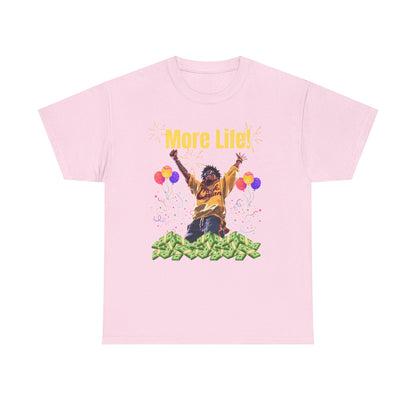 More Life Unisex Heavy Cotton Tee - Celebrate Success and Joyful Occasions