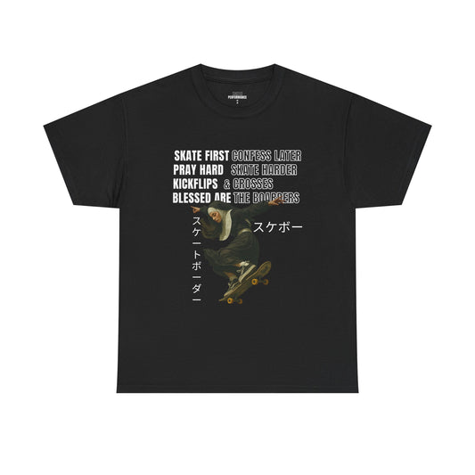 Skateboarding Motivational Tee, Unisex Skate T-Shirt, Streetwear Gift, Casual Skate Apparel, Urban Fashion, Cool Skate Gift