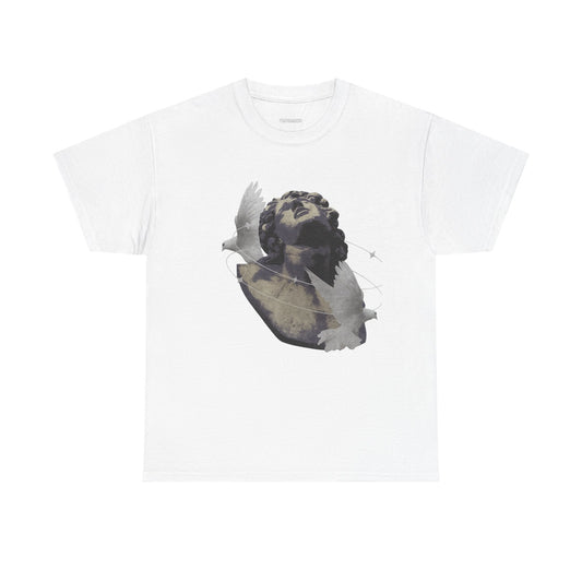 Angel & Dove Graphic T-Shirt, Casual Wear, Gift for Art Lovers, Inspirational Tee, Comfortable Everyday Style