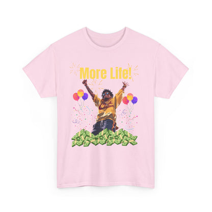 More Life Unisex Heavy Cotton Tee - Celebrate Success and Joyful Occasions