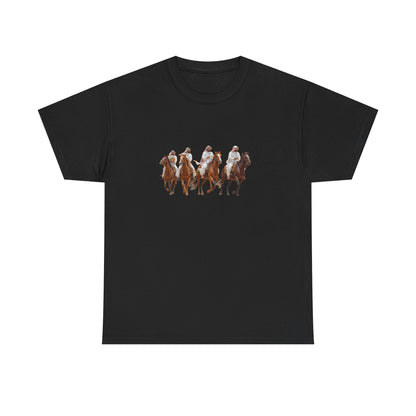 Horse Riders Design  Heavy Cotton Tee -