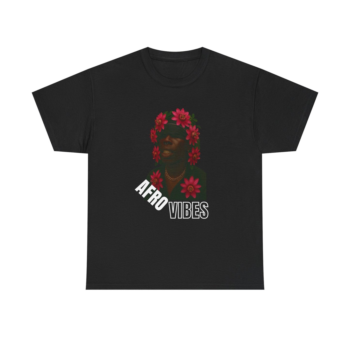 Afro Vibes Unisex Cotton Tee - Chill Style Shirt, Great for Festivals, Everyday Wear, Gifts for Friends, Casual Vibes